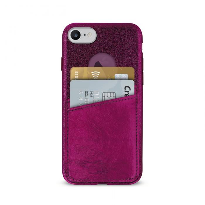 UTGATT5 - Puro Shine Cover+Pocket Detach iPhone 8/7/6S/6 - Rd