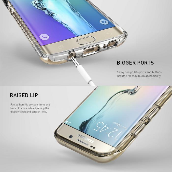 UTGATT5 - Caseology Skyfall Series Skal till Samsung Galaxy S7 Edge - Silver