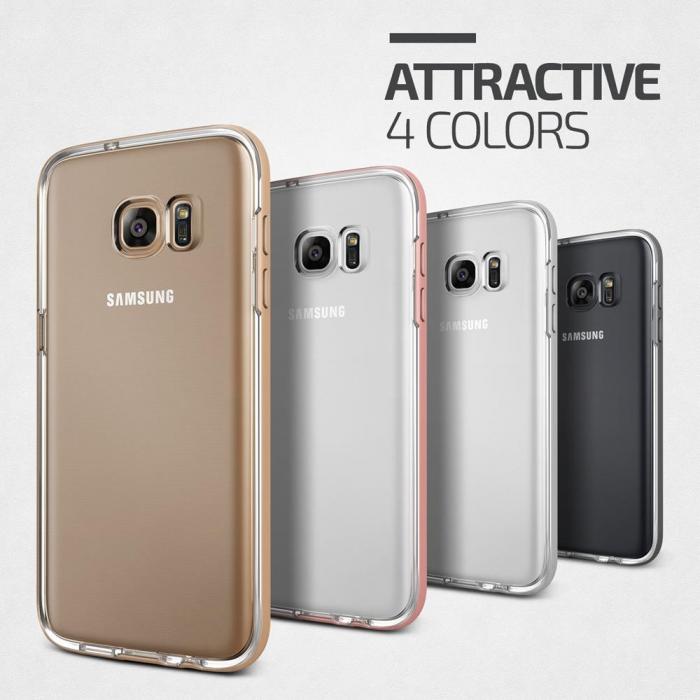 UTGATT5 - Verus Crystal Bumper Skal till Samsung Galaxy S7 Edge - Gold