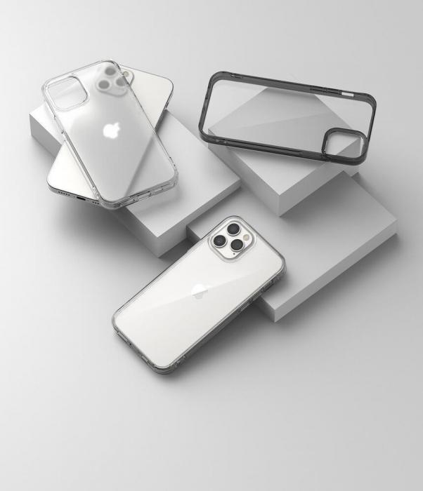 UTGATT4 - Ringke Fusion Matte PC skal Bumper iPhone 12 & 12 Pro transparent
