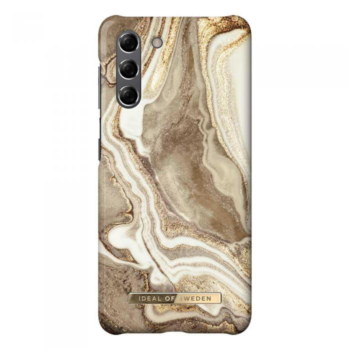iDeal of Sweden - iDeal Fashion Skal Samsung Galaxy S21 - Golden Sand Marble