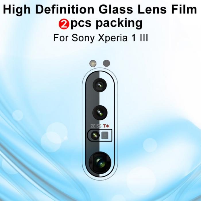 A-One Brand - [2-PACK] Kameralinsskydd i Hrdat Glas Sony Xperia 1 III Skrmskydd