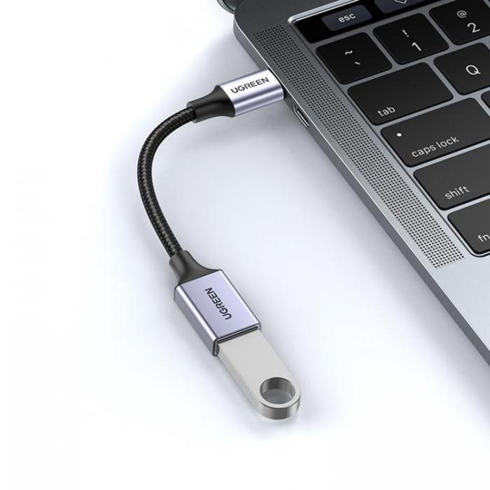 Ugreen - Ugreen USB-C Hane Till USB Hona 3.0 OTG Kabel 0.15m - Svart