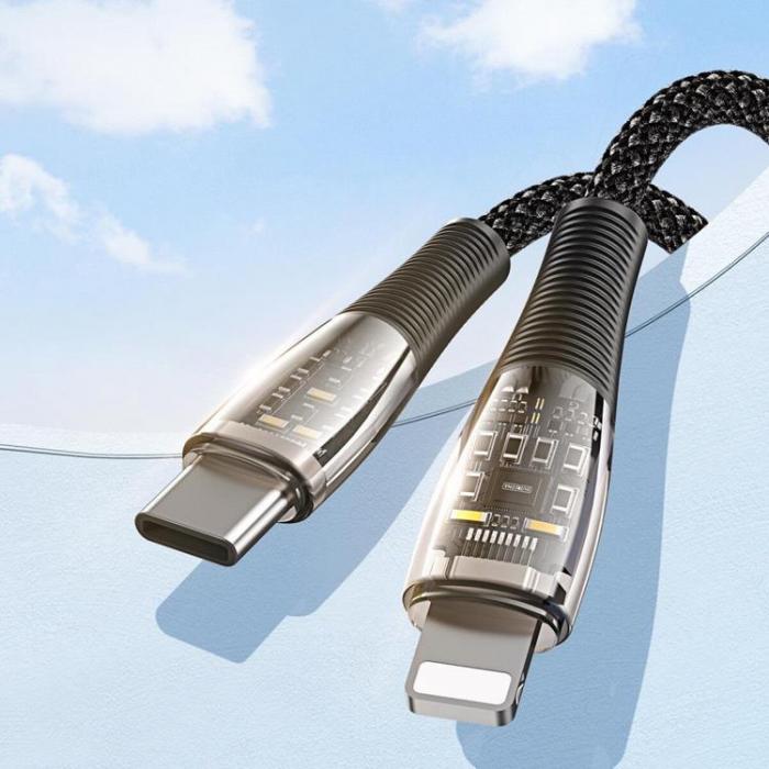 DUZZONA - Duzzona A5 USB-C Till Lightning Kabel 20W 1m - Transparent