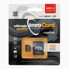 Imro - Imro Minneskort MicroSD 128GB Med Adapter UHS 3