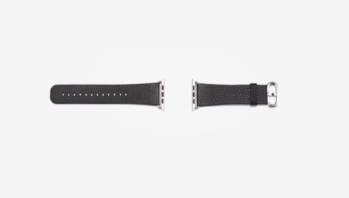 UTGATT5 - Watchband i kta lder till Apple Watch 38mm - MrkBl