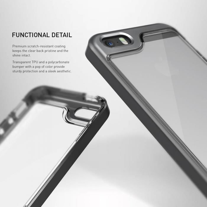 UTGATT5 - Caseology Skyfall Skal till Apple iPhone 5/5S/SE - Svart