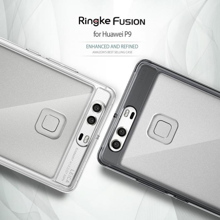 UTGATT5 - Ringke Fusion Skal till Huawei P9 - Smoke Black