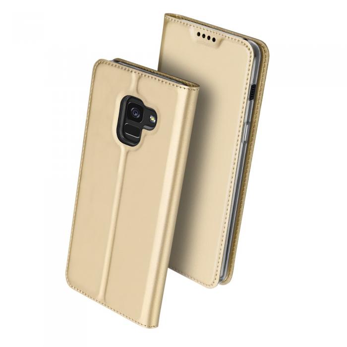 UTGATT5 - DUX DUCIS Plnboksfodral till Samsung Galaxy A8 (2018) - Gold
