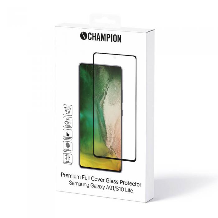 Champion - Champion Hrdat Glas Skrmskydd Galaxy A91/S10 Lite