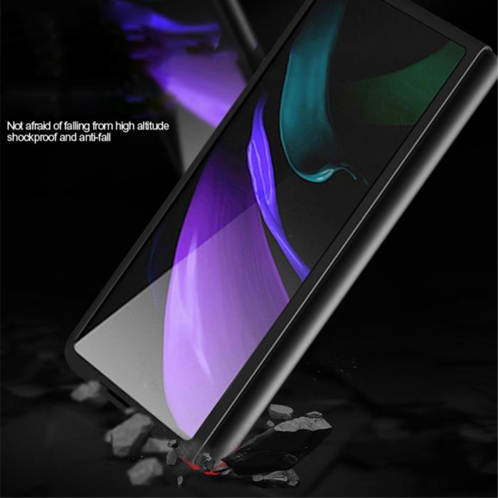 A-One Brand - Carbon Fiber Hrd Skal Samsung Galaxy Z Fold 3 - Gul