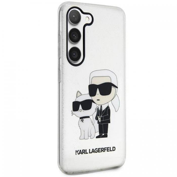 KARL LAGERFELD - Karl Lagerfeld Galaxy S23 Mobilskal Gliter Karl & Choupette