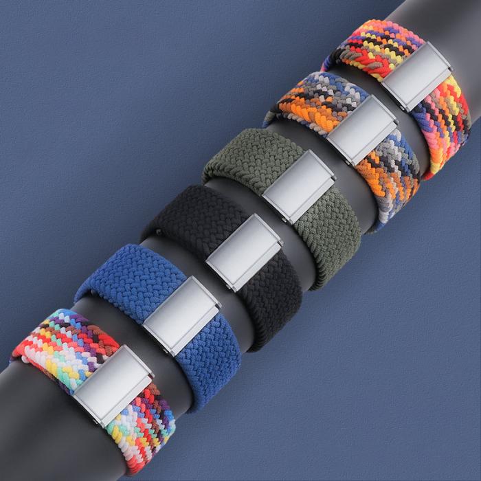 A-One Brand - Apple Watch 2/3/4/5/6/7/SE/Ultra (42/44/45/49mm) Armband Braided Tyg - Orange