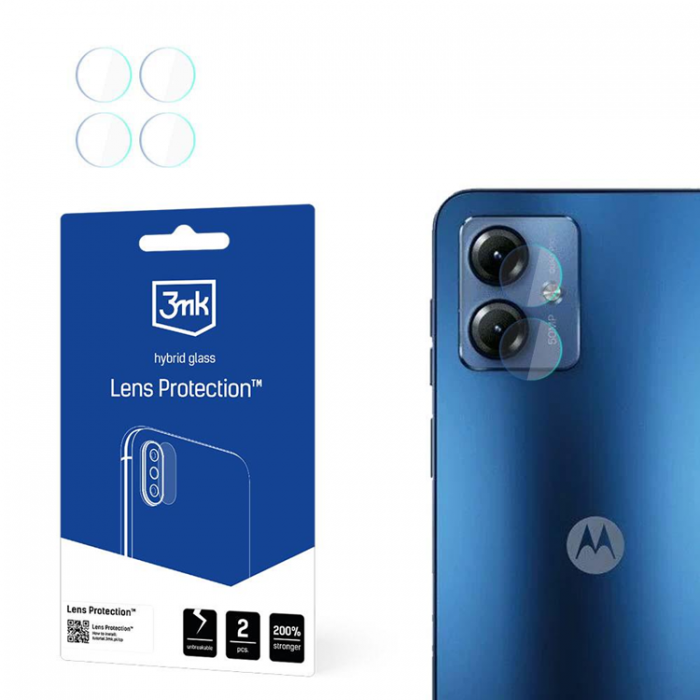 3MK - 3MK Motorola Moto G14 Kameralinsskydd i Hrdat Glas