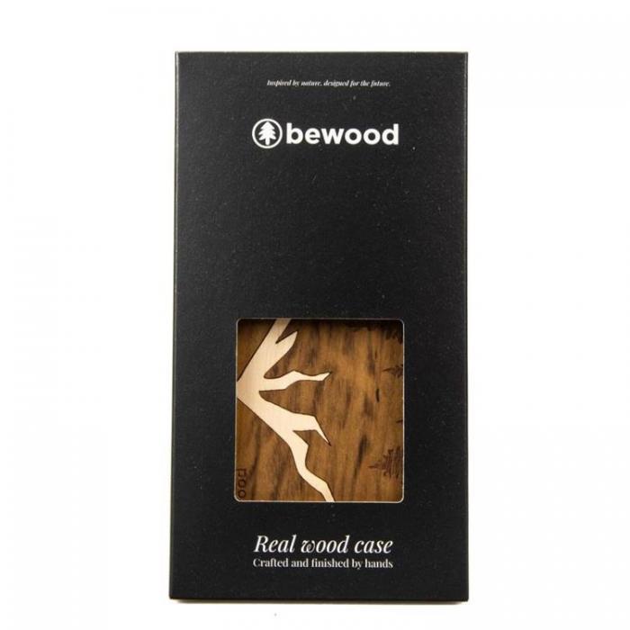 Bewood - Bewood iPhone 14 Mobilskal Wooden Mountains Lmbuia - Brun