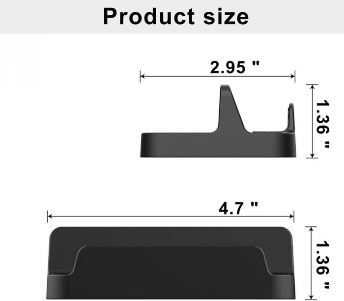 A-One Brand - Anti-Slip Silicone Pad Stand Dock Stativ Steam Deck - Svart