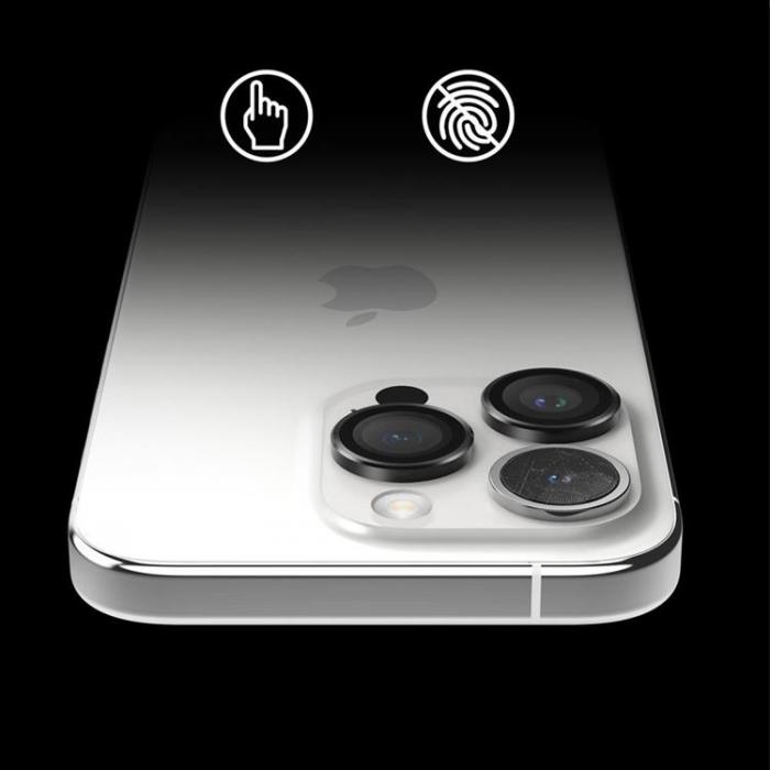 Ringke - Ringke iPhone 15 Pro Max Kameralinsskydd i Hrdat Glas - Svart