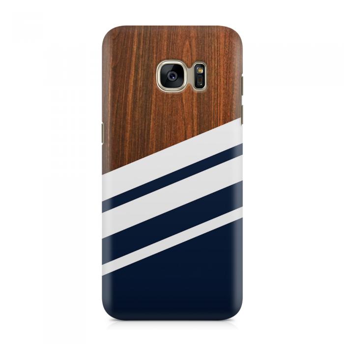 UTGATT5 - Skal till Samsung Galaxy S7 - Wooden Navy B