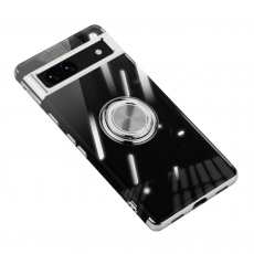 Taltech - Google Pixel 7A Mobilskal Ringhållare Elektropläterat - Silver