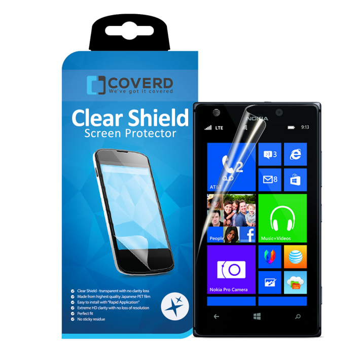 CoveredGear Clear Shield skrmskydd till Nokia Lumia 925