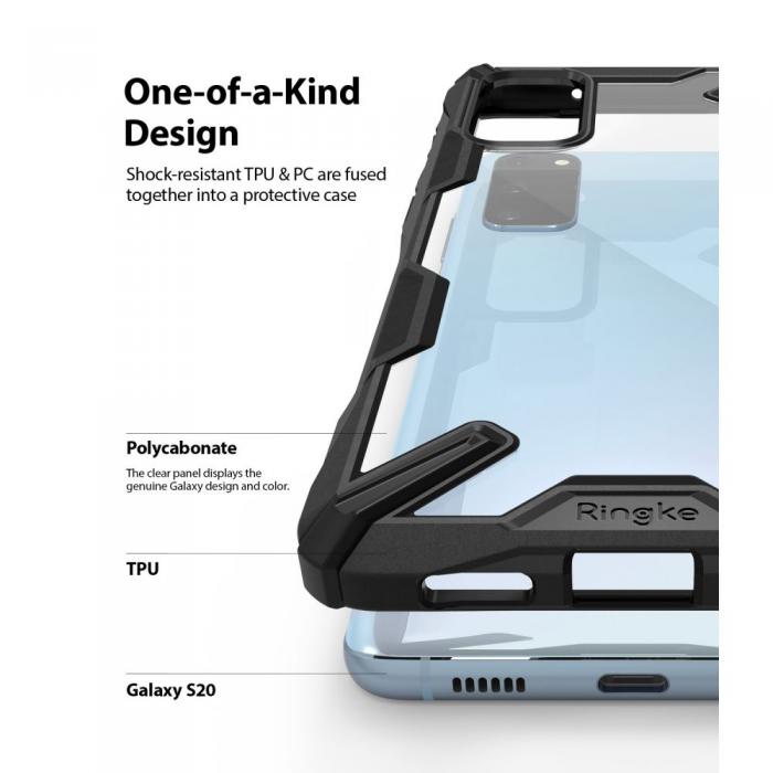 UTGATT5 - RINGKE Fusion X mobilskal till Samsung Galaxy S20 - Svart