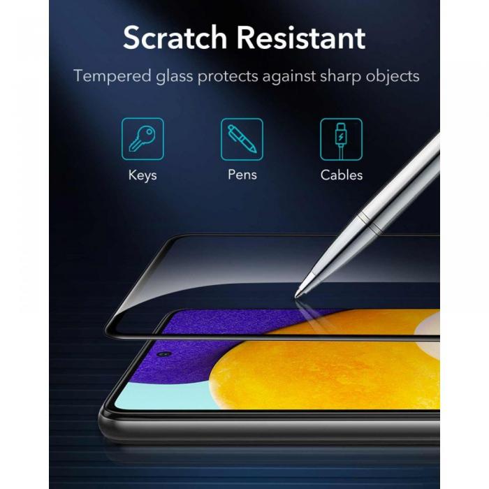 UTGATT5 - ESR - 3D 2-Pack Screen Shield Hrdat Glas Galaxy A52/A52S 5g - Svart