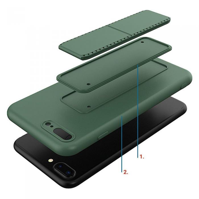 UTGATT4 - Wozinsky Kickstand Silicone Skal iPhone 7 plus/ iPhone 8 plus - Rosa