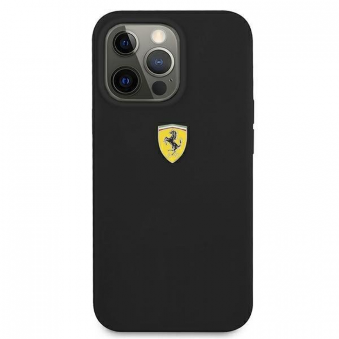 Ferrari - Ferrari iPhone 13 Pro Max Skal Silicone - Svart