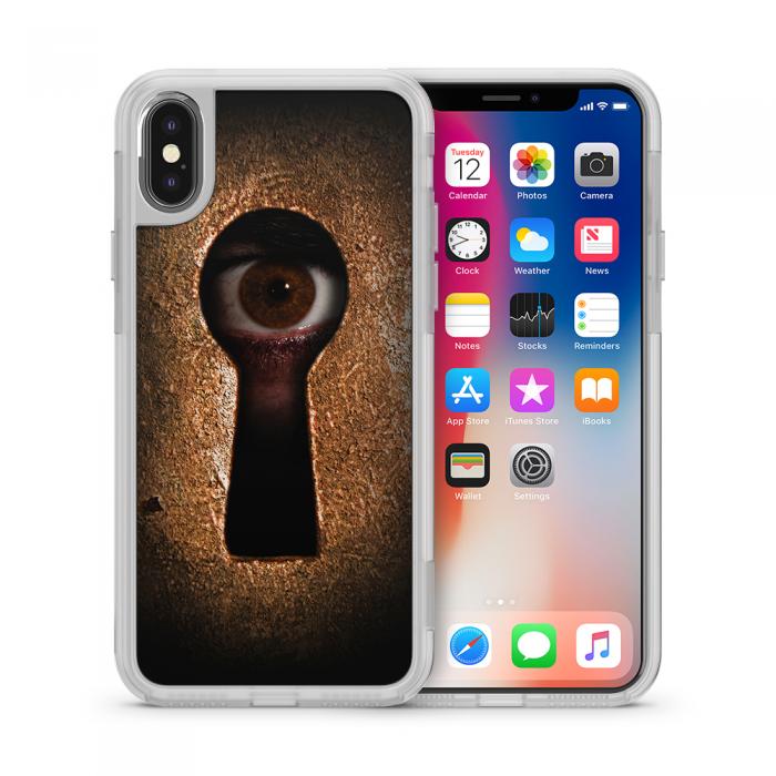 UTGATT5 - Fashion mobilskal till Apple iPhone X - Who is watching you