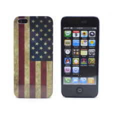 A-One Brand - USA flaggaBaksideskal till Apple iPhone 5/5S/SE