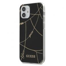 Guess - Guess skal iPhone 12 mini gold Chain Collection Svart