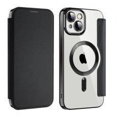 A-One Brand - iPhone 14 Plus Magsafe Plånboksfodral RFID Flip - Svart