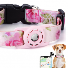A-One Brand - Airtag Skal Digital Printing Pets Collar Cross Border - Rosa
