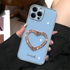 A-One Brand - iPhone 14 Pro Skal Heart Kickstand - Blå