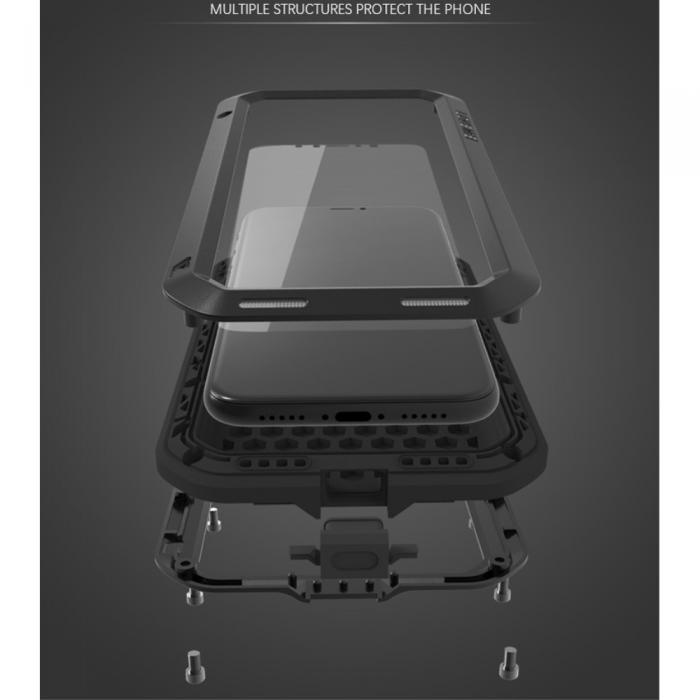 UTGATT4 - LoveMei Extreme med Hybrid Skal till iPhone XS / X - Silver
