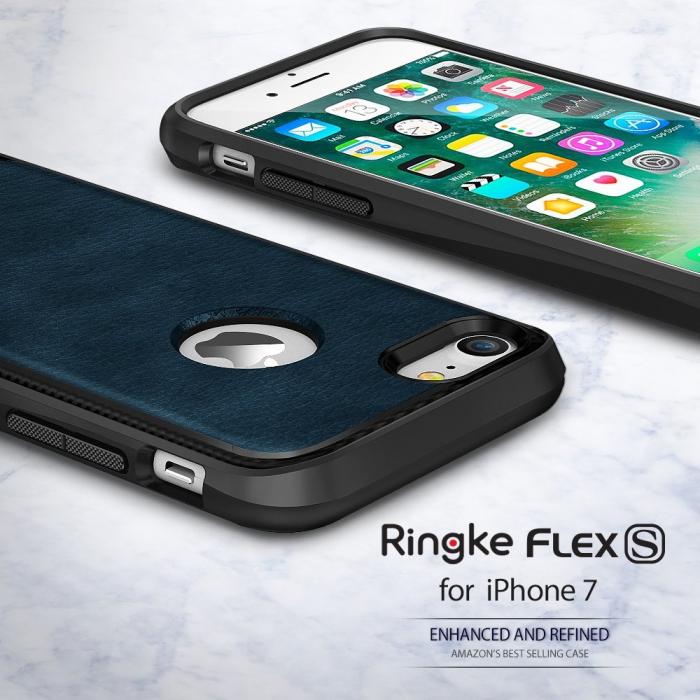 UTGATT5 - Ringke Leather Style Skal till Apple iPhone 8/7 - Brun