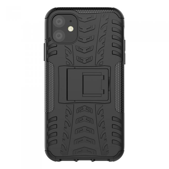 A-One Brand - Tyre Kick-Stand Mobilskal till iPhone 11 - Svart