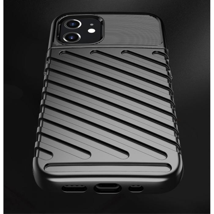 OEM - Thunder Twill Texture Skal iPhone 12 Mini - Svart