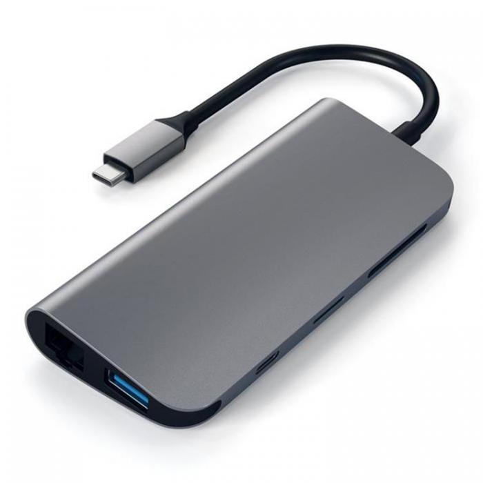 UTGATT1 - Satechi USB-C Multimedia Adapter 4K HDMI / Mini Displayport - Space Gr