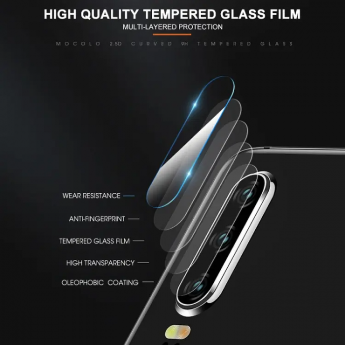 SiGN - Mocolo Huawei P30 Lite Kameralinsskydd i Hrdat Glas