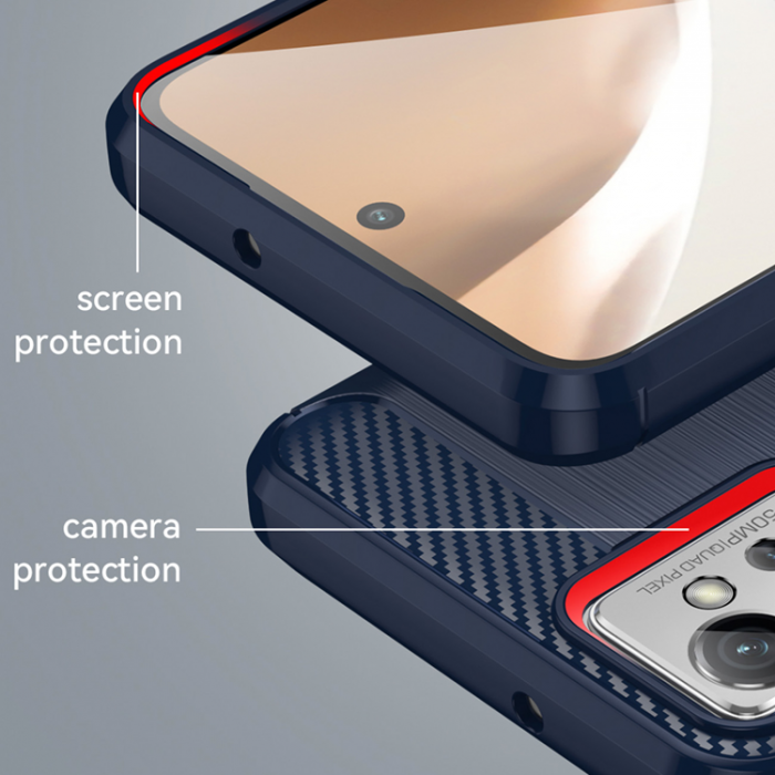 OEM - Motorola Moto G32 Skal Carbon Silicone Flexible - Svart