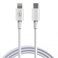 SiGN - SiGN USB-C till Lightning-kabel 1m, MFi, 2.4A, 20W - Vit