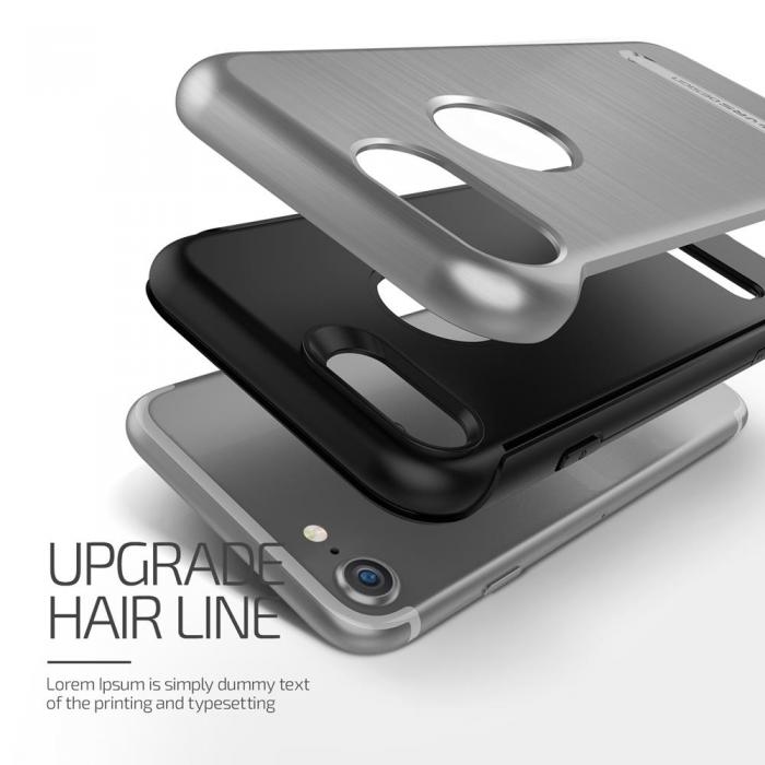 UTGATT5 - Verus Duo Guard Skal till Apple iPhone 7/8/SE 2020 - Steel Silver