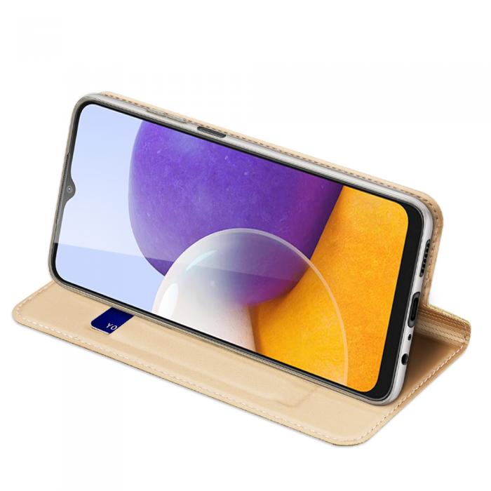 Dux Ducis - Dux Ducis Skin Series Plnboksfodral Samsung Galaxy A22 4G - Guld
