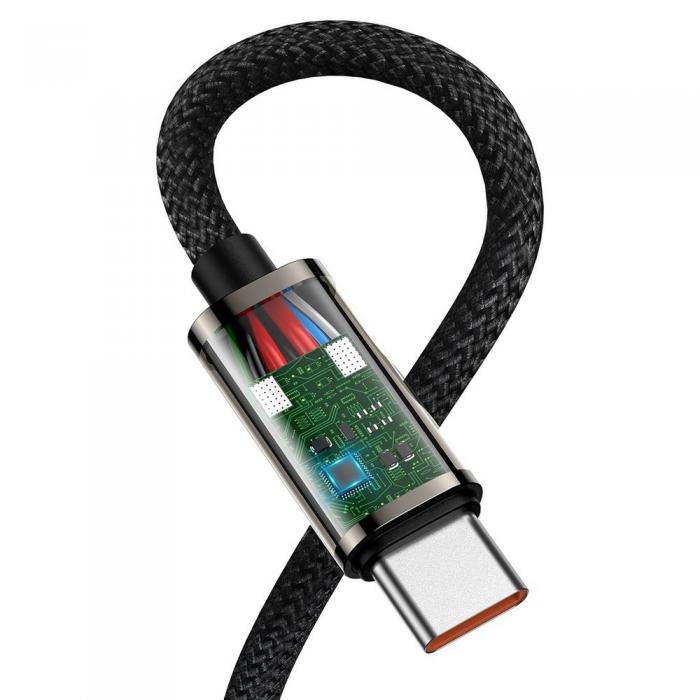 BASEUS - Baseus snabbladdning USB-C till USB-C 100W 5A 1m - Svart