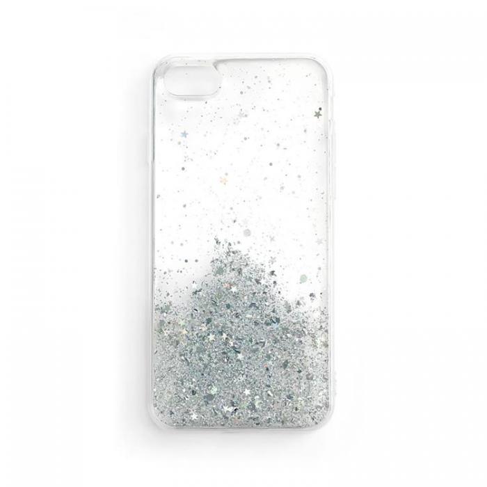 UTGATT5 - Star Glitter Shining Skal iPhone 13 Mini - Transparent
