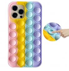 Fidget Toys - Panda Pop it Fidget Multicolor Skal till iPhone 13 Pro - Gul