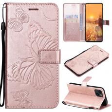 OEM - Fjärilar Plånboksfodral iPhone 13 Mini - Rose Gold