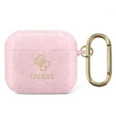 Guess - Guess Glitter Collection Skal AirPods 3 - Rosa