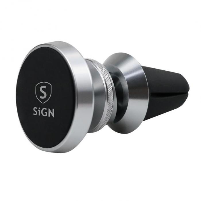SiGN - SiGN Magnetisk Mobilhllare Bil - Silver